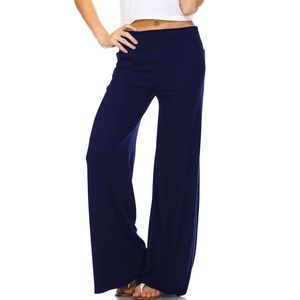 2 Pack Navy Blue Palazzo Pants - Women & Plus